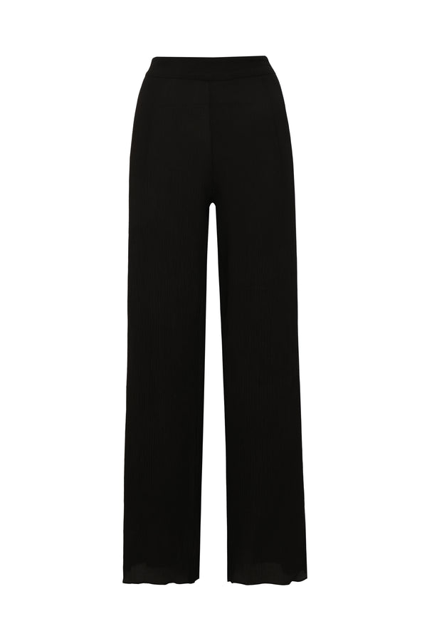 Santo Tomás Martellato Silk Pants / Black